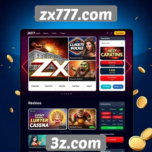 Análise da interface de usuário do site zx777